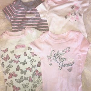 Calvin Klein Brand Onesie Set | Butterflies
